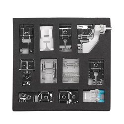 ONEVER Domestic Sewing Machine Presser Foot Set for Janome Brother Singer NewHome Elna Toyata ,  ...