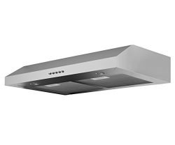 Ancona Slim SD330 Under-Cabinet Range Hood, 30-Inch, Stainless Steel