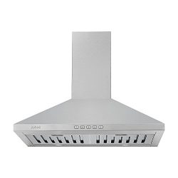 Zuhne Ventus 30 inch Kitchen Wall Mount Vented/ Ductless Stainless Steel Range Hood or Stove Ven ...