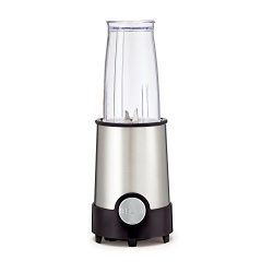 BELLA Personal Size Rocket Blender, 12 piece set, color stainless steel and black