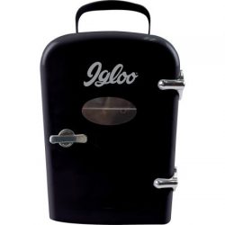 Igloo Mini Beverage Fridge, Black,Consumes Much Less Power Than Traditional Refrigerator,Store S ...