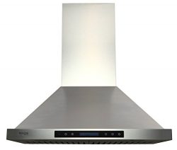 EKON NAP02-30″ Wall Mounted Stainless Steel Kitchen Range Hood / Touch Panel Control With  ...