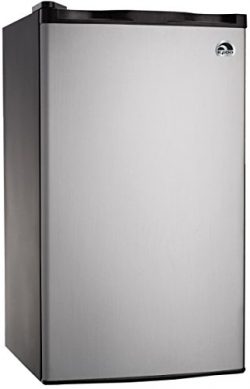 RCA RFR321-FR320/8 IGLOO Mini Refrigerator, 3.2 Cu Ft Fridge, Stainless Steel