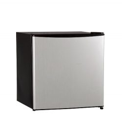 Midea WHS-52FSS1 Compact Single Reversible Door Upright Freezer, 1.1 Cubic Feet, Stainless Steel