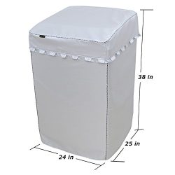 [Mr.You]Thickness Lift Washing Machine Cover For Top-Load Washer/Dryer Waterproof Sunscreen Dust ...