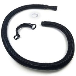 Washing Machine Drain Discharge Hose – 6 ft Flexible Corrugated Plastic with Universal Con ...