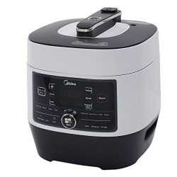 Midea MY-SS6062 Power 8-in-1 Multi-Functional Programmable Pressure Cooker, 6Qt/1000W Stainless  ...