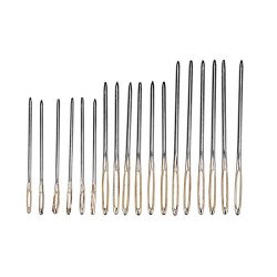 UltimaFio(TM) 18Pcs/lot Gold Head Big Eyes Needle 5.2cm 6cm 7cm Stereo Embroidery Sewing Needle  ...