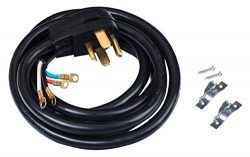 AcuPwr A143010 4-Wire Dryer Cable Power Cord 10′ with Safe Power Coating Technology Comes  ...