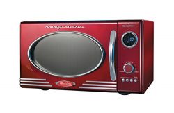 Nostalgia RMO400RED Retro 0.9 Cubic Foot Microwave Oven