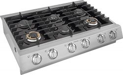 Electrolux ICON Designer E36GC75PSS 36″ Pro-Style Gas Rangetop with 6 Sealed Burners