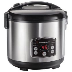 Hamilton Beach Rice & Hot Cereal Cooker, 7-Cups uncooked resulting in 14-Cups (Cooked), 37549