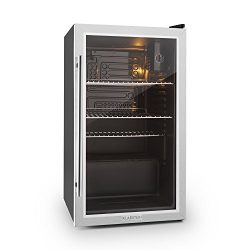 KLARSTEIN Beersafe XXL Fridge • Refrigerator • 2.9 Cubic Feet • Glass Door • Stainless Steel • T ...