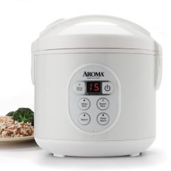 Aroma Housewares 8-Cup (Cooked)  (4-Cup UNCOOKED) Digital Rice Cooker and Food Steamer (ARC-914D)
