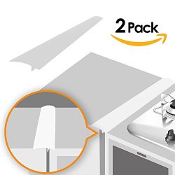 Linda’s Silicone Kitchen Stove Counter Gap Cover Long & Wide Gap Filler (2 Pack) Seals ...