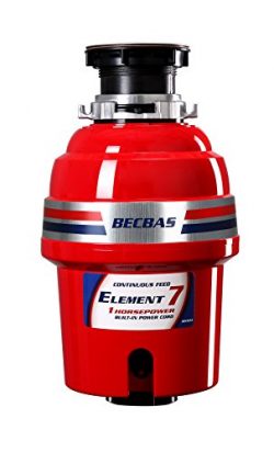 BECBAS ELEMENT 7 Garbage Disposal，1HP High Torque Household Food Waste Disposer