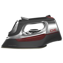 CHI Professional Steam Iron with Electronic temperature controls, 1700 Watts, Titanium-Infused C ...