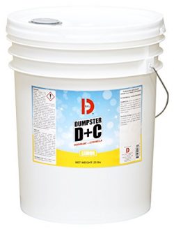 Big D 178 Dumpster D+C Deodorant + Citronella, Lemon Fragrance, 25 lb Container – Repels f ...