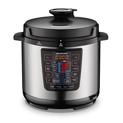 Homeleader 16-in-1 Multi-Use Programmable Pressure Cooker, Digital Electric Pressure Cooker, 6Qt ...