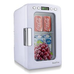BestFire Car Mini Fridge Portable Thermoelectric Cooler and Warmer Travel Refrigerator for Home  ...