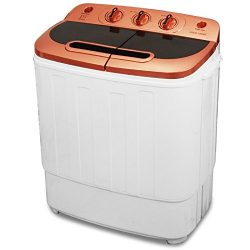 Do mini Portable Compact Twin Tub 13Ibs Capacity Washing Machine and Spin Dryer