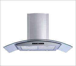 Winflo 30″ Wall Mount Stainless Steel/Tempered Glass Convertible Kitchen Range Hood with 4 ...