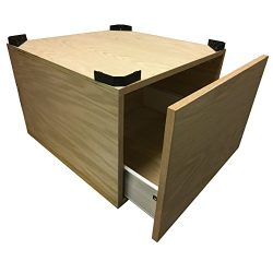 CHOOSE YOUR SIZE- Unfinished plywood laundry pedestal with drawer compatiple with LG Tall Pedest ...