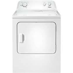 Whirlpool WED4616FW 7.0 Cu. Ft. Top Load Paired Dryer with the Wrinkle Shield Option