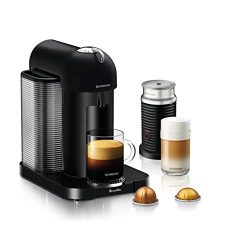 Nespresso Vertuo Coffee and Espresso Machine by Breville with Aeroccino, Matte Black