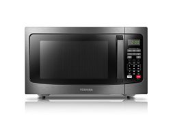 Toshiba EM131A5C-BS Microwave Oven with Smart Sensor, 1.2 Cu.ft, 1100W, Black Stainless Steel