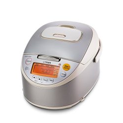 Tiger JKT-B10U-C 5.5-Cup Stainless Steel Rice Cooker, Beige