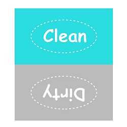 Mtlee Clean Dirty Dishwasher Magnet Simple and Stylish Design Flexible Reversible 4 x 3.5 Inch S ...