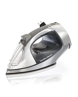 Hamilton Beach Steam Iron with Retractable Cord & Stainless Steel Soleplate (14881)