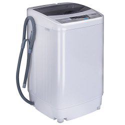 Giantex Portable Compact Full-Automatic Washing Machine 1.6 Cu.ft/10 lbs Laundry Washer Spin wit ...