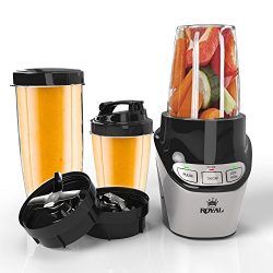 Royal Nutrition Power Blender [1000W] – Single Serve Blender, Tritan BPA Free Travel Bottl ...