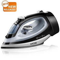 Aicok Steam Iron 1700W Professional Garment Steamer with Retractable Cord, Variable Temperature  ...