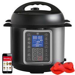 MultiPot 9-in-1 Programmable Pressure Cooker 6 Quarts – Cook 2 dishes at once with include ...