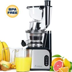 Aobosi 80MM Big Mouth Whole Slow Masticating Juicer extractor ,Wide Chute Anti-Oxidation Cold Pr ...