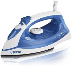 Steam Iron with Nonstick Soleplate – Small Size Light Weight – Best For Travel ̵ ...