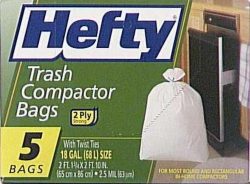 5 Count 18 Gallon Compact Bags (Pack of 12)