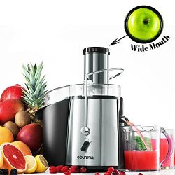 Gourmia GJ750 Wide Mouth Fruit Centrifugal Juicer 850 Watts Juice Extractor with Multiple Settin ...