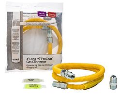 Smart Choice Universal Complete Gas Range and Dryer Install Kit 48-Inch Length