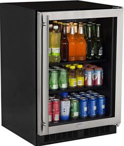 Marvel ML24BCG0RS Beverage Center, Glass Door, Right Hinge, 24-Inch, Stainless Steel