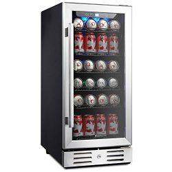 Kalamera 15″ Beverage cooler 96 can built-in Single Zone Touch Control