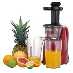 VonShef Professional Slow Fruit Vegetable Masticating Juicer Machine with Quiet 200W Motor for H ...