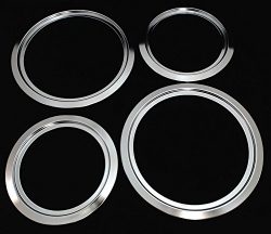 Range Top Trim Ring Set For General Electric, 2 of WB31X5013 & 2 of WB31X5014