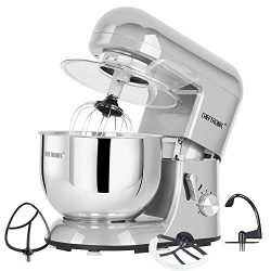 CHEFTRONIC Stand Mixers SM-986 120V/650W 5.5qt Bowl 6 Speed Kitchen Electric Mixer Machine