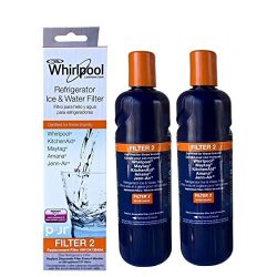 Clear Whirlpool W10413645A, Pur Filter 2, EDR2RXD1 Refrigerator Water Filter (2 Pack)