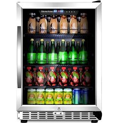 Sinoartizan 24″ Compressor Beverage cooler 154 Can Single Zone ST-54BC Built-In and Freest ...