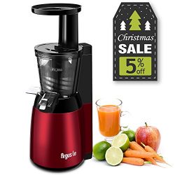 Argus Le Cold Press Juicer, 3″ Big Month Whole Slow Masticating Juicer, Easy Cleaning Slow ...